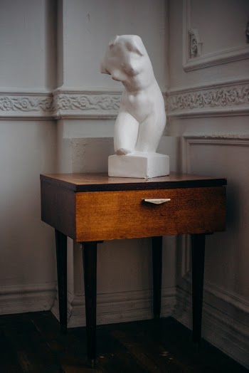 Woman Body Concrete Figurine