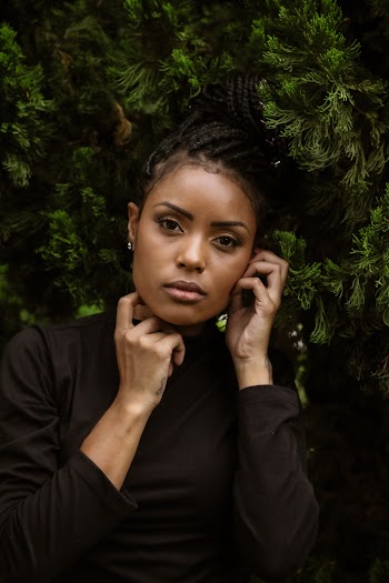 Woman by the Bush