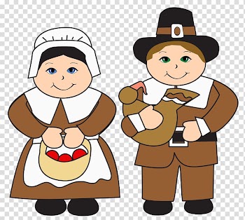 Woman carrying basket of fruit and chicken , Pilgrims Thanksgiving , Pilgrims transparent background PNG clipart