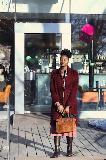 Woman Carrying Tote Bag