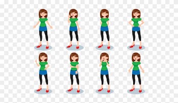 Woman Cartoons Vector - Teenage Girl Vector