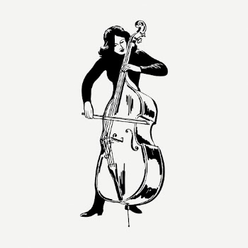 Woman cellist drawing, vintage music | Free PSD - rawpixel