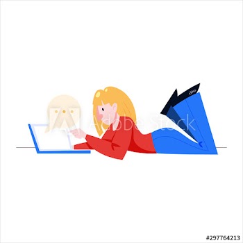 Woman chatting on laptop