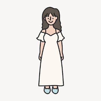 Woman clipart, person illustration psd | Free PSD - rawpixel