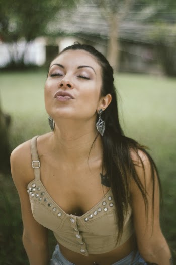 Woman Closing Eyes