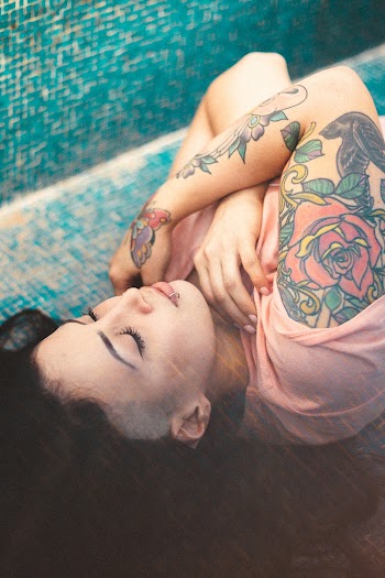 Woman Closing Her Eyes
