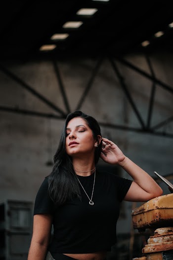 Woman Closing Her Eyes