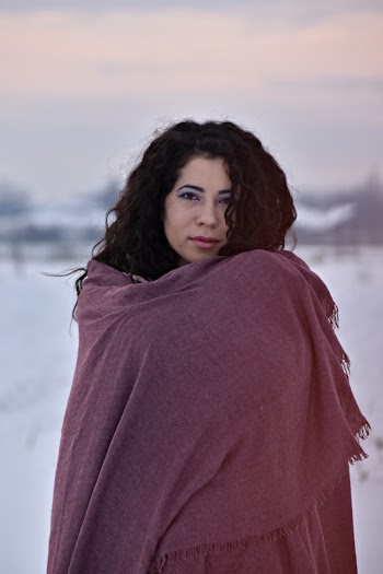 Woman Covered With Scarf