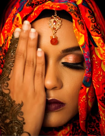 Woman Covering Her One Eye With Her Right Hand
