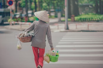 Woman Crossing Pedestrian