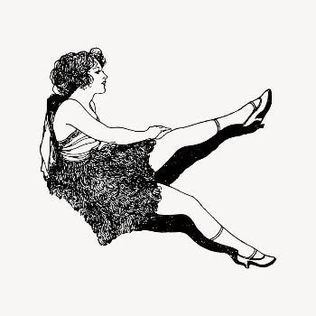 Woman dancer clipart, vintage illustration | Free Vector Illustration - rawpixel