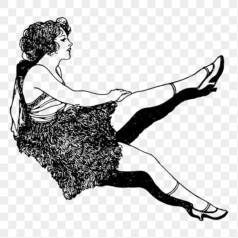 Woman dancer png sticker illustration, | Free PNG - rawpixel