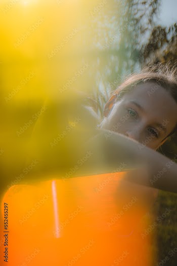 Woman dancing in nature