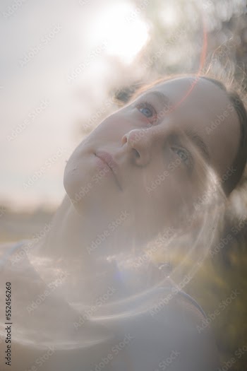 Woman dancing in nature