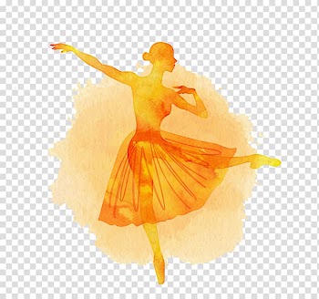 Woman dancing valley illustration, Ballet Dancer Watercolor painting, Watercolor dancers transparent background PNG clipart