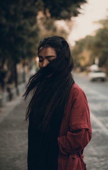 Woman Doing Hair Flip