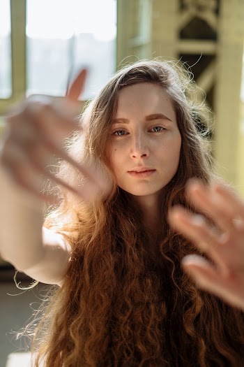 Woman Doing Hand Gestures