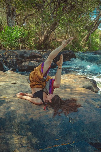 Woman Doing Yoga Outdoors