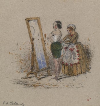 Woman Dressing, with Maid | Free Photo - rawpixel