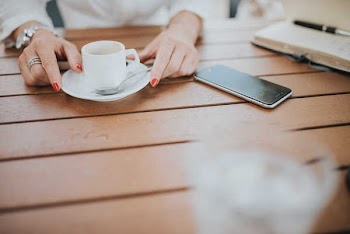 Woman Drinking Coffee