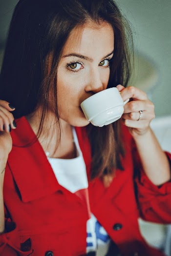 Woman Drinking Coffee