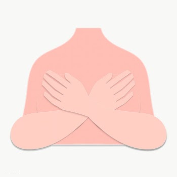 Woman embracing herself paper craft character design element | Free  transparent png - 2323399