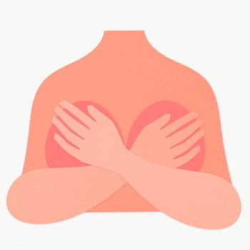Woman embracing herself paper craft character design element | Free  transparent png - 2324014