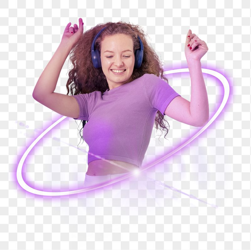 Woman enjoy music png, entertainment | Free PNG - rawpixel