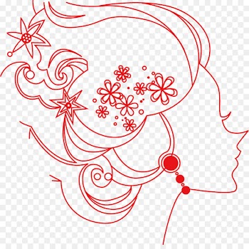Woman Face Illustration - Happy Mothers' Day 