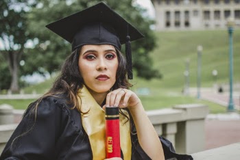 Woman Graduating