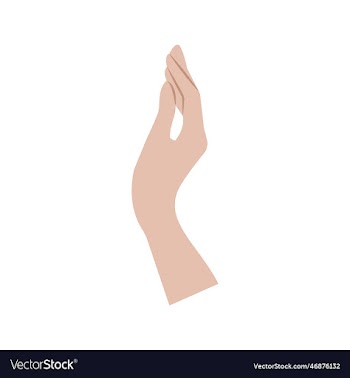 woman hand isolated on white background