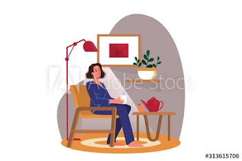 Woman having a breakfast in the morning