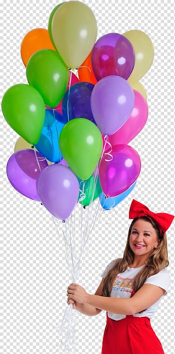 Woman holding assorted color balloons, Song & Dance Factory Balloon Edinburgh Party Child, baloons transparent background PNG clipart