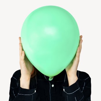 Woman holding balloon isolated image | Free PSD - rawpixel