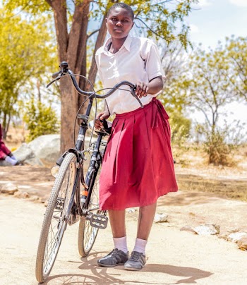 Woman Holding Black Bicycle Near Green Leaf Trees
