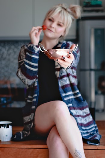 Woman Holding Bowl