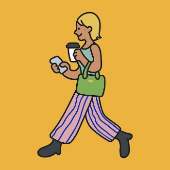 Woman holding coffee cup cartoon | Free Vector Illustration - rawpixel