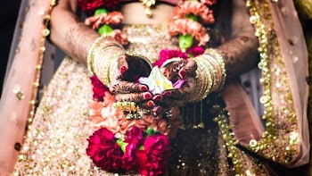 woman holding flower