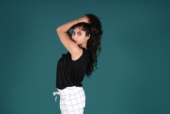 Woman Holding Her Hair