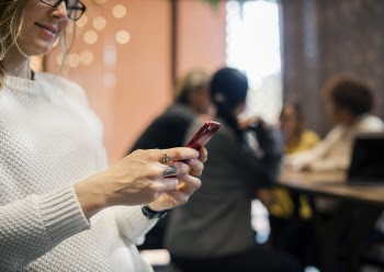 Woman Holding Phone