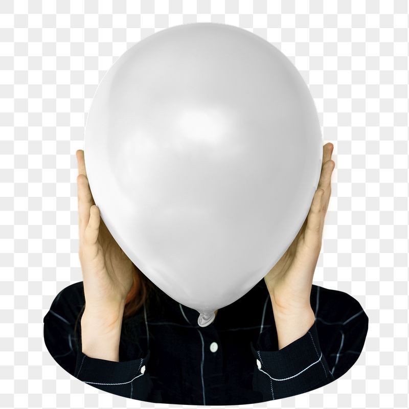 Woman holding png balloon sticker, | Free PNG - rawpixel
