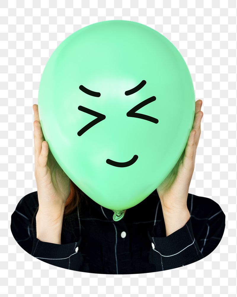 Woman holding png happy balloon | Free PNG - rawpixel