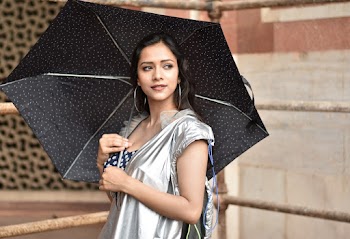 Woman Holding Umbrella