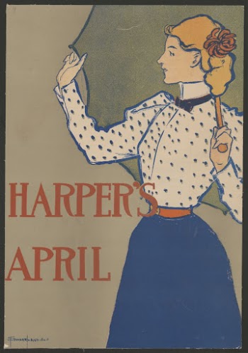 Woman holding umbrella (1897) print | Free Photo - rawpixel