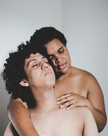Woman Hugging Man