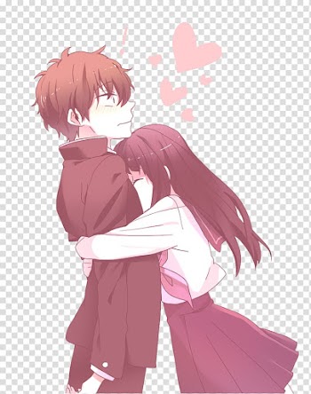 Woman hugging man anime illustration, Hu014dtaru014d Oreki Hyu014dka Eru Chitanda Anime Mayaka Ibara, Anime Love Couple transparent background PNG clipart