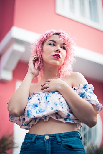 Woman In A Crop Top