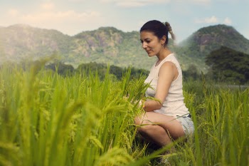 Woman in a Field