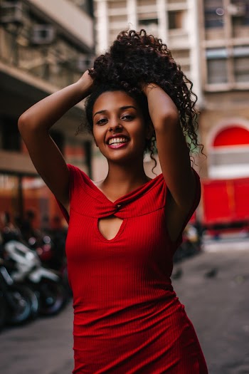 Woman In A Red Dress