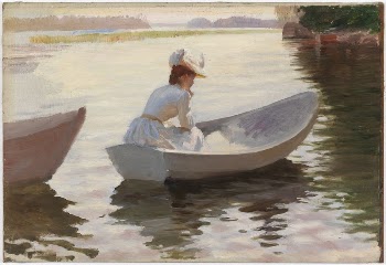 Woman in a rowing boat, | Free Photo - rawpixel